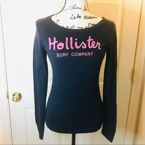 Hollister Signature “Surf Company” Long-Sleeve Top